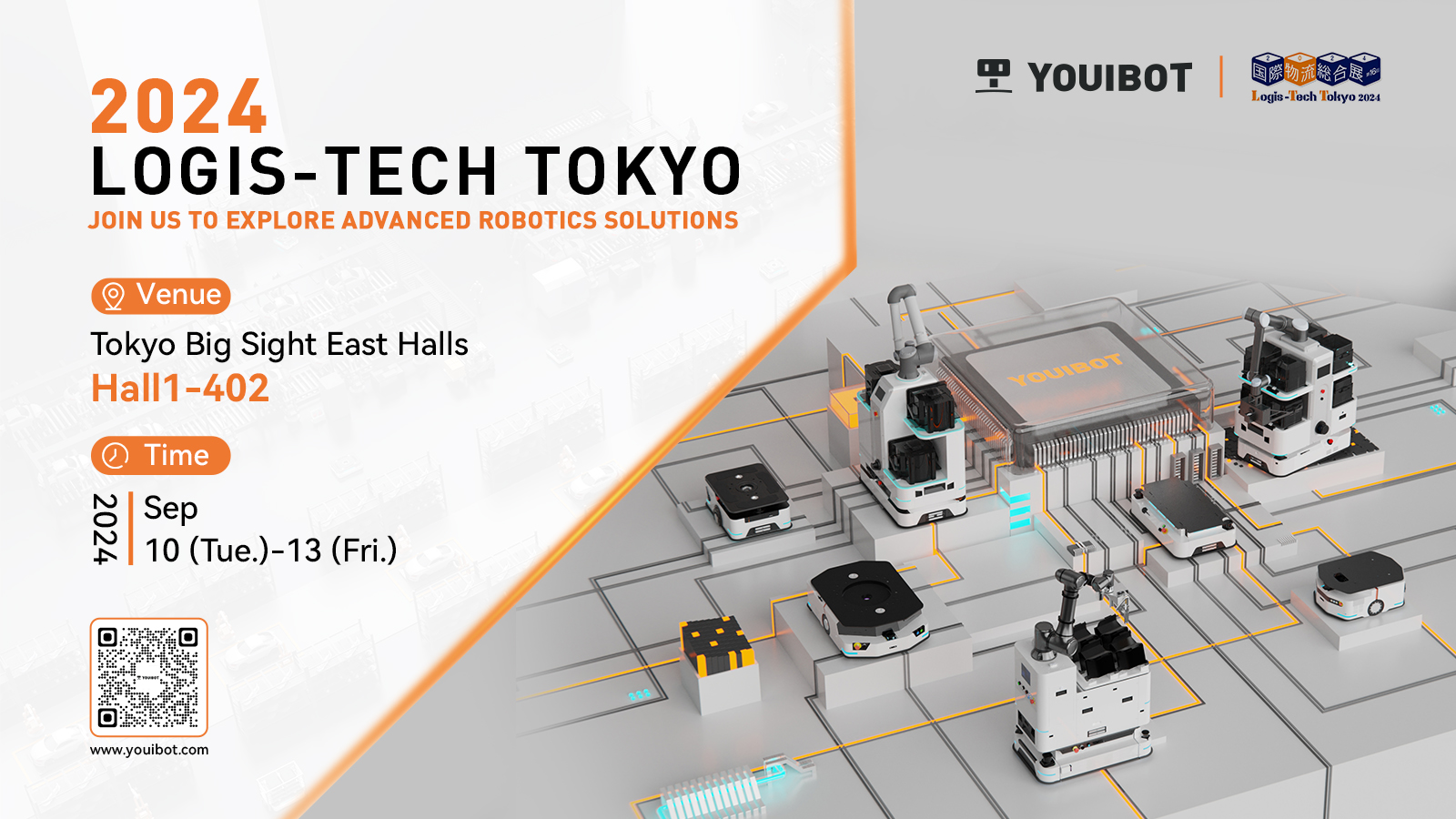 Discover Cutting-Edge Industrial Logistics Automation at Logis-Tech Tokyo 2024 with Youibot